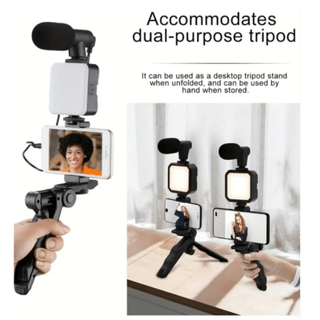 KIT TRIPODE CON MICROFONO