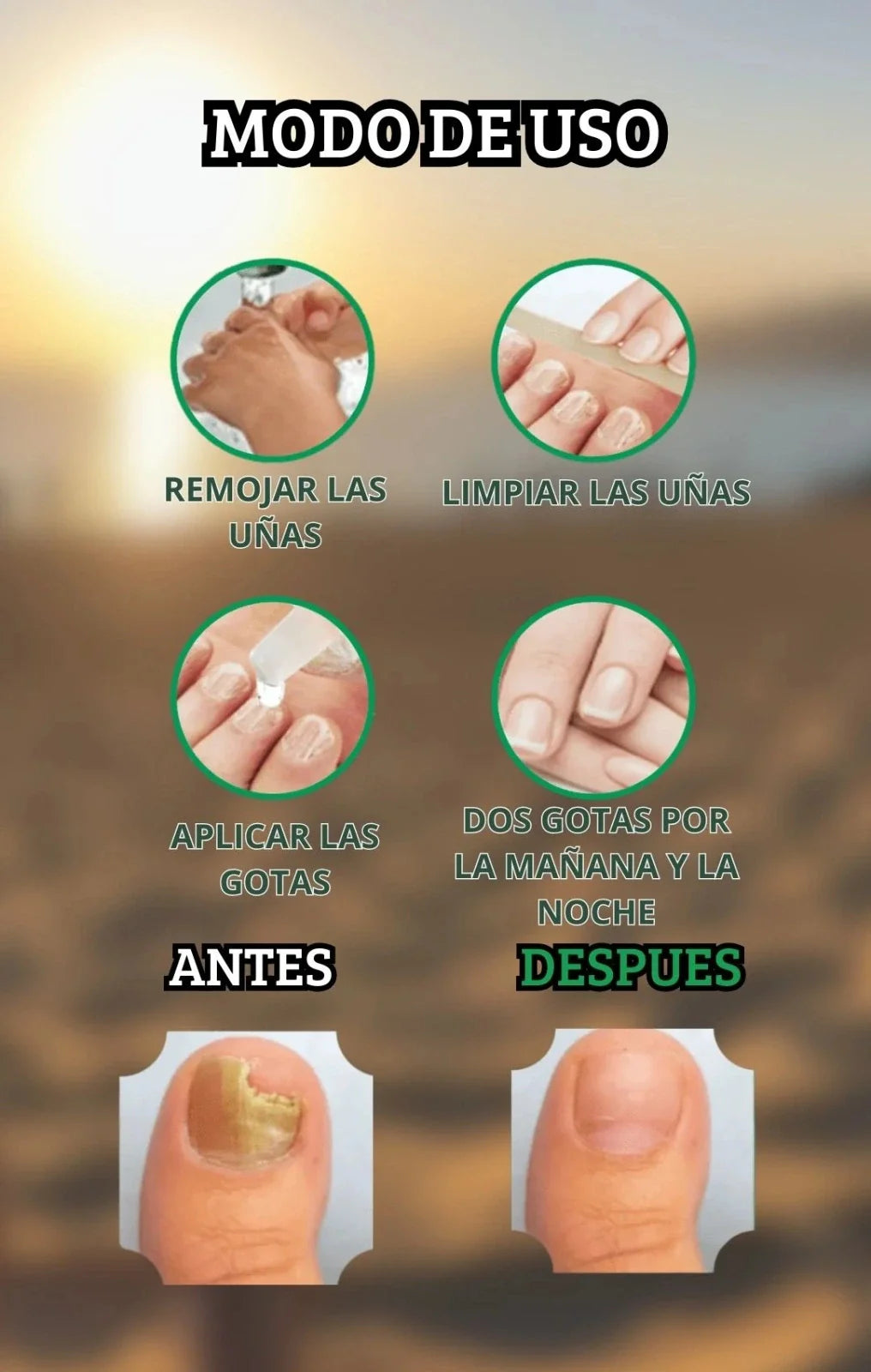 GOTAS ANTIMICOTICAS ELIMINA HONGOS (PIES Y MANOS )